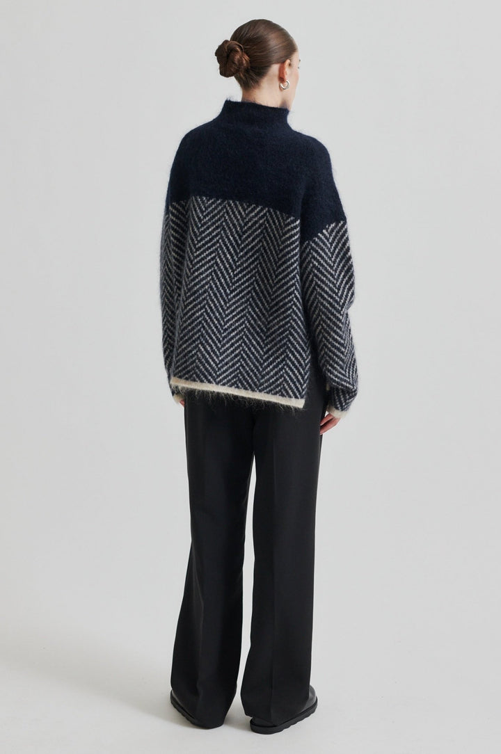 Herrin Knit T - Neck Vulcan | Genser | Smuk - Dameklær på nett