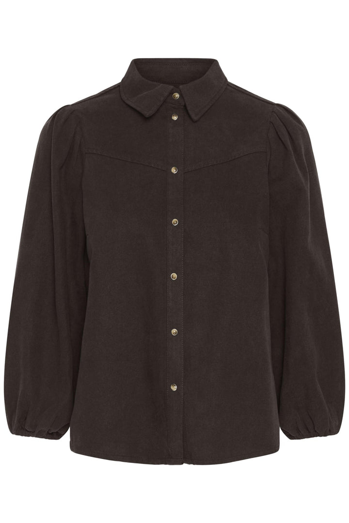 Hessiw Ballari Shirt Chocolate Brown | Skjorter og bluser | Smuk