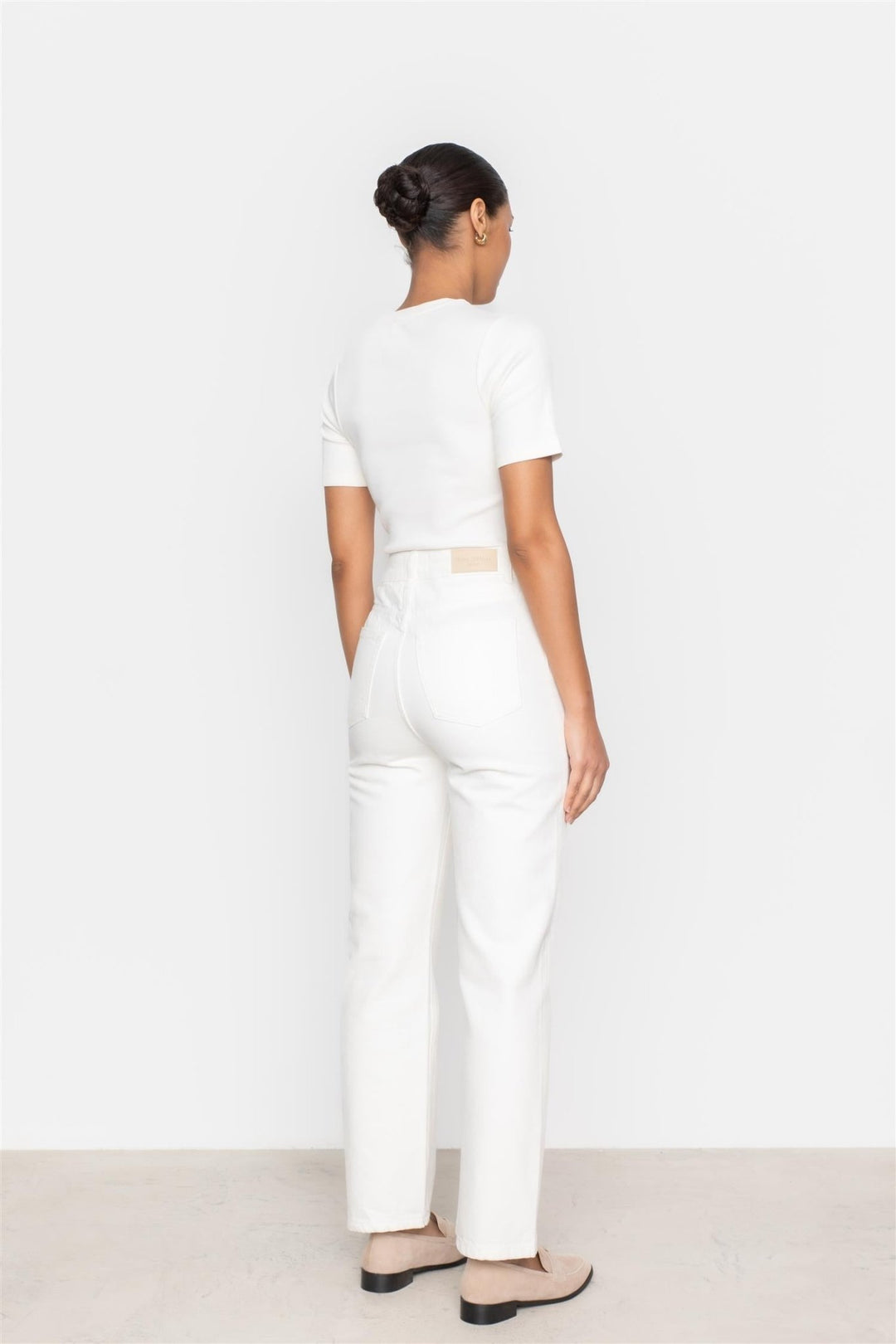 Holly Jeans White | Bukser | Smuk - Dameklær på nett
