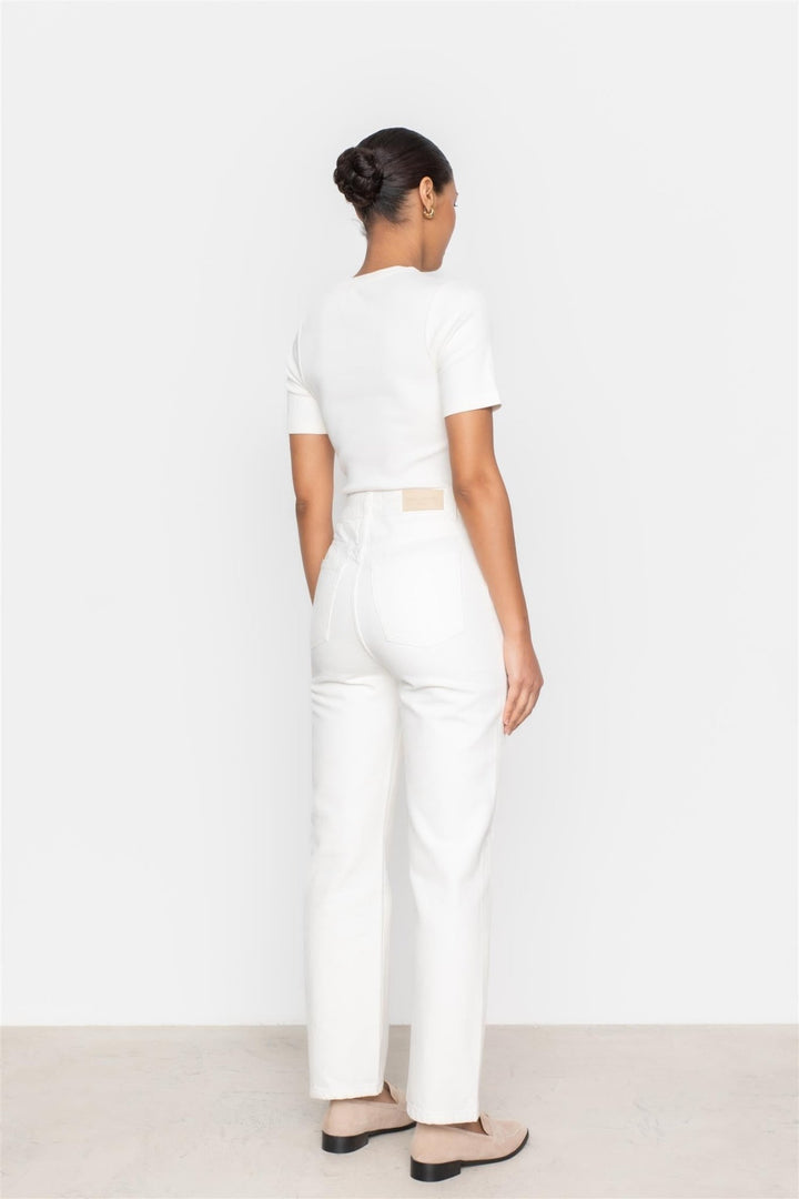 Holly Jeans White | Bukser | Smuk - Dameklær på nett