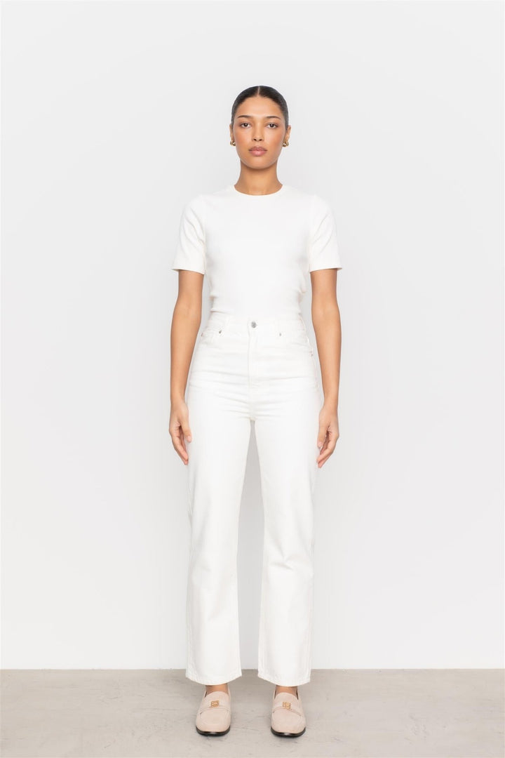 Holly Jeans White | Bukser | Smuk - Dameklær på nett