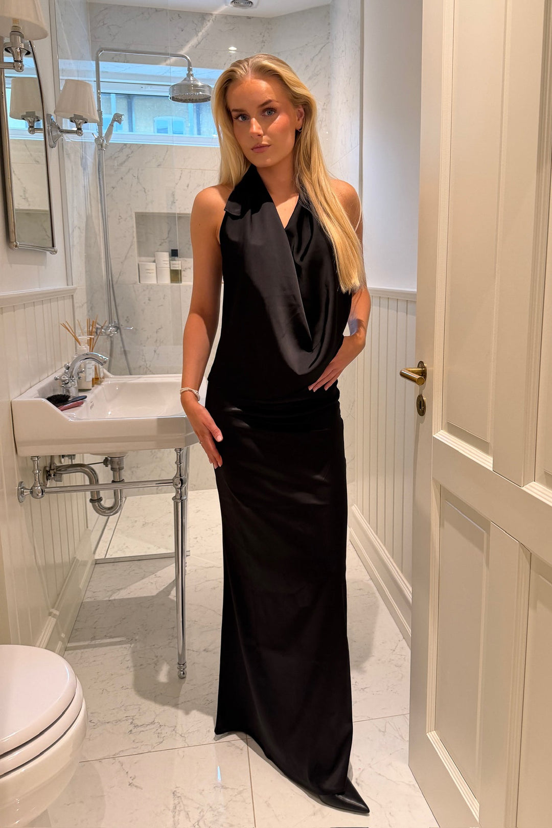 Holly Wrap Top Black | Topper | Smuk