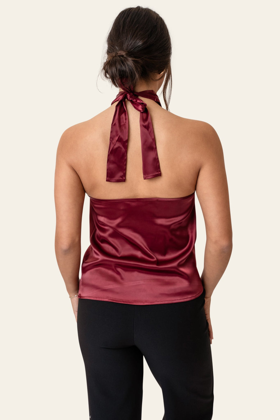 Holly Wrap Top Bordeaux | Topper | Smuk
