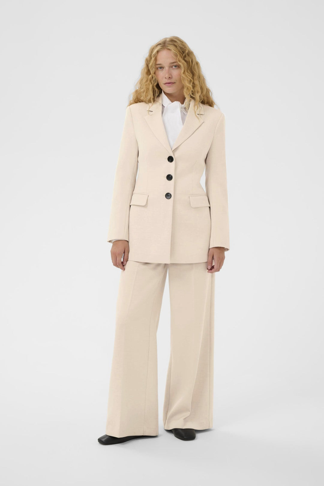 Hollyniw Pant Ecru | Bukser | Smuk - Dameklær på nett