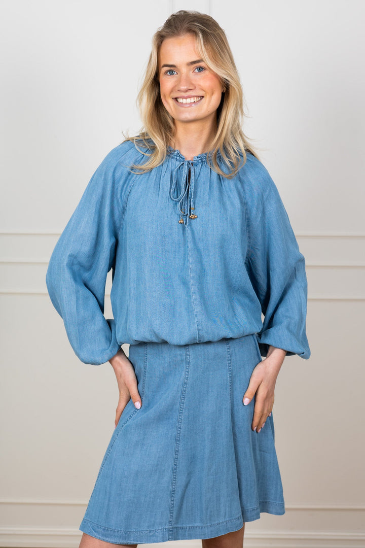 Hope Blouse Navy | Skjorter og bluser | Smuk