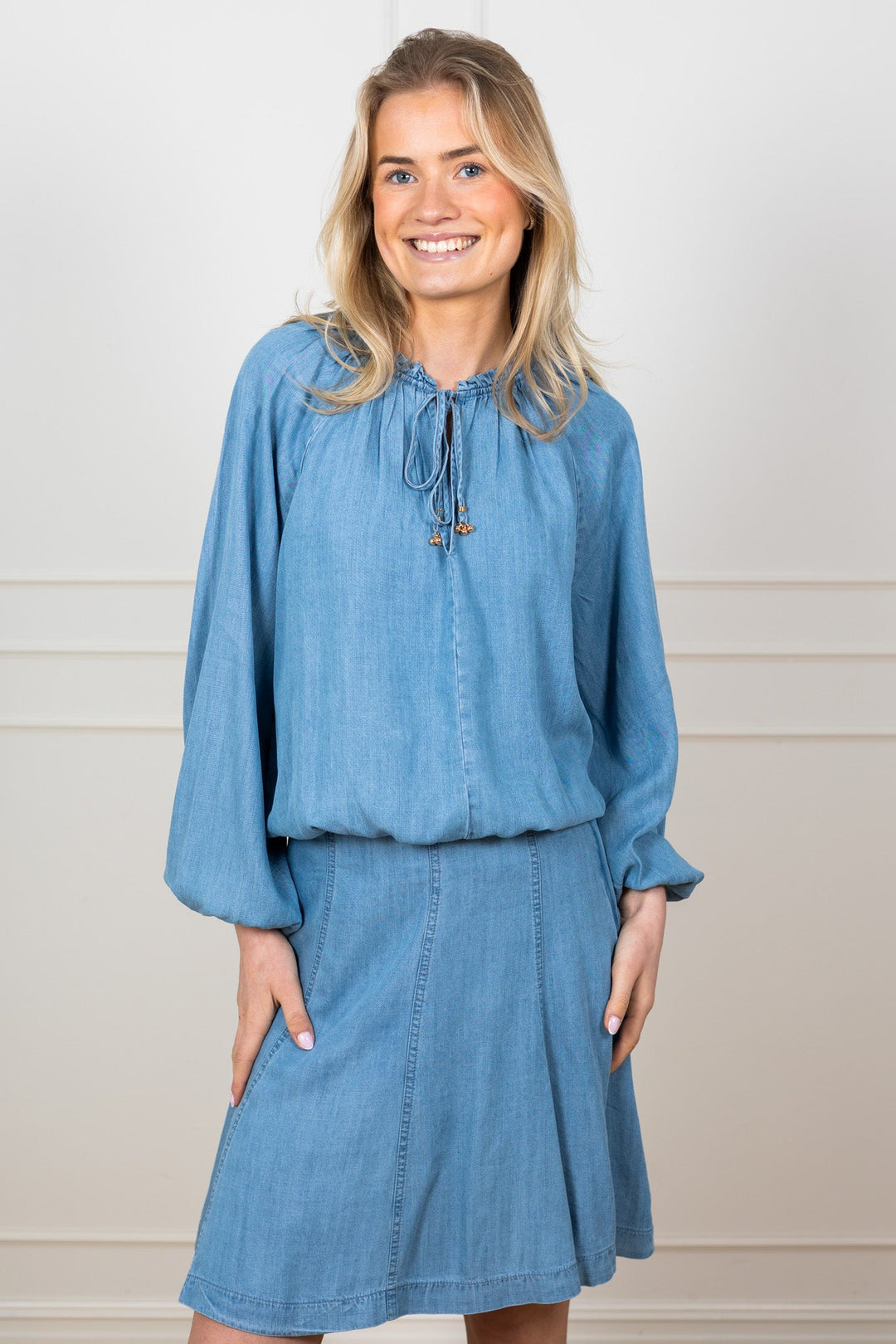 Hope Blouse Navy | Skjorter og bluser | Smuk