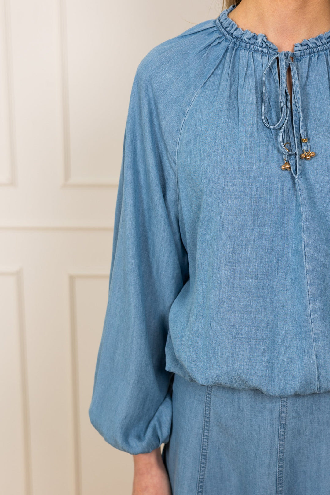 Hope Blouse Navy | Skjorter og bluser | Smuk