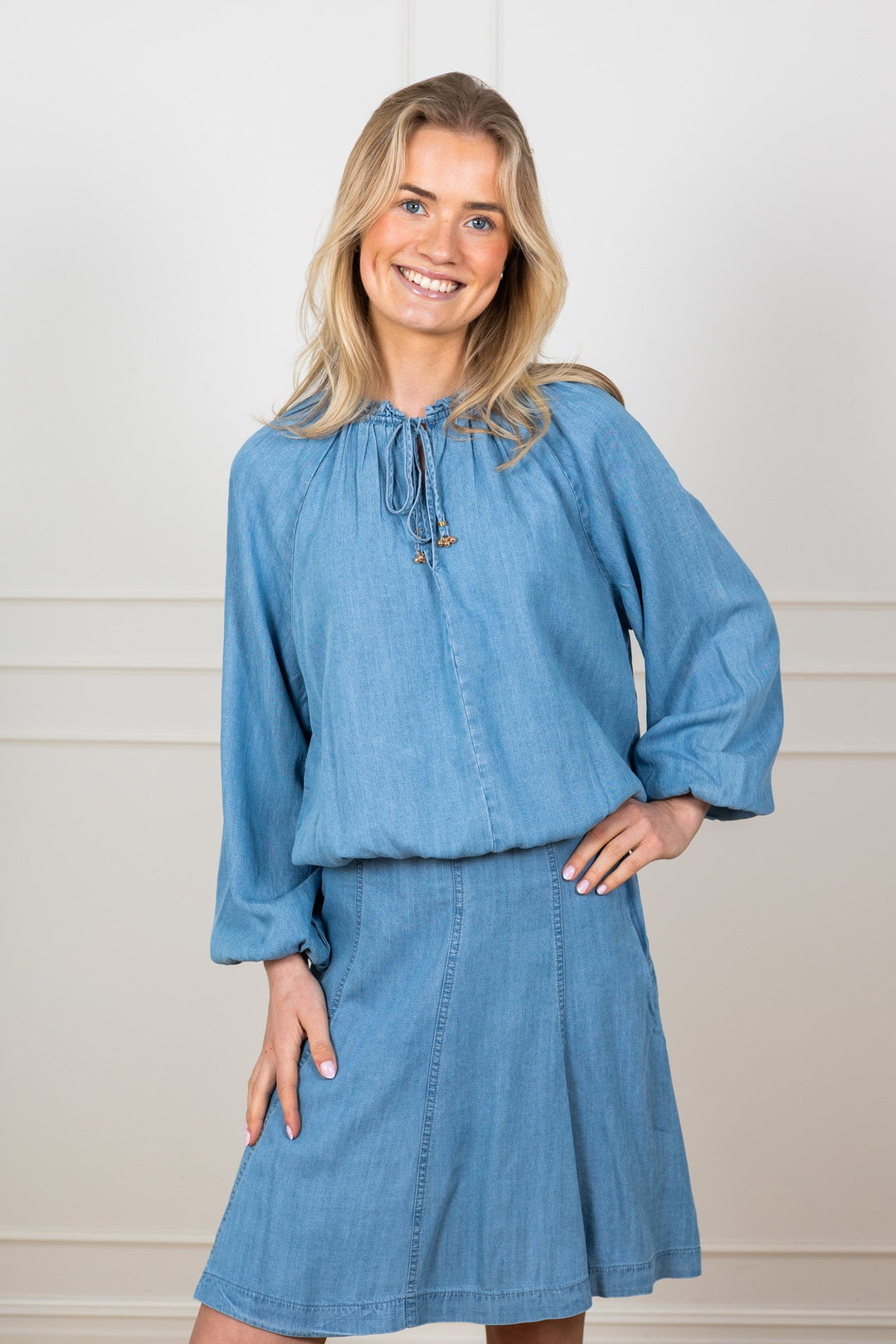 Hope Blouse Navy | Skjorter og bluser | Smuk