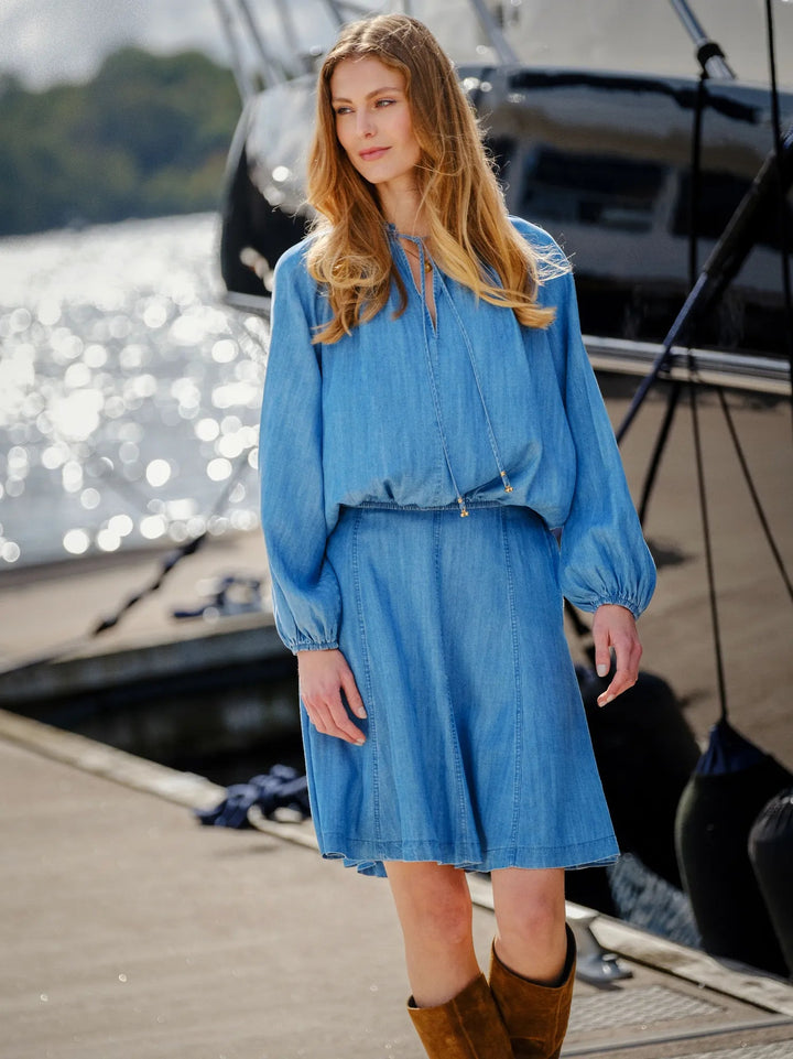 Hope Blouse Navy | Skjorter og bluser | Smuk