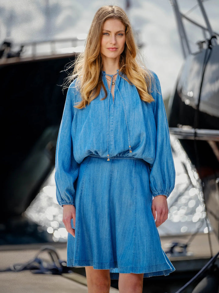 Hope Blouse Navy | Skjorter og bluser | Smuk