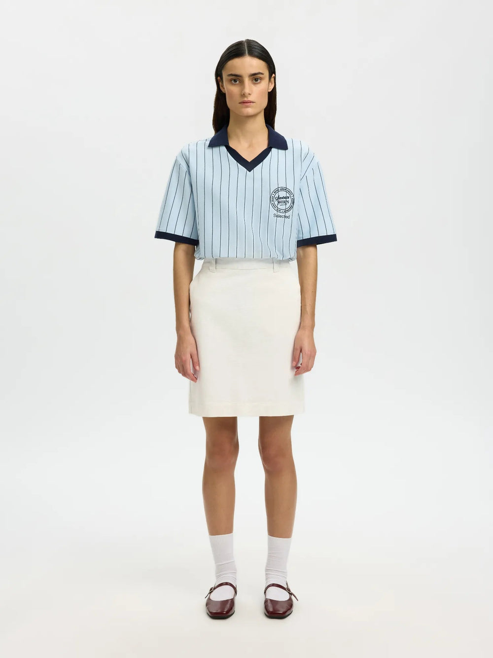 Hotel Amour Mw Midi Skirt Egret | Skjørt | Smuk