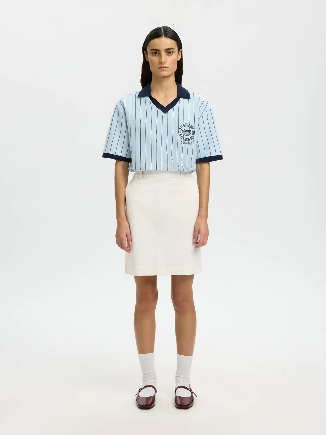 Hotel Amour Mw Midi Skirt Egret | Skjørt | Smuk