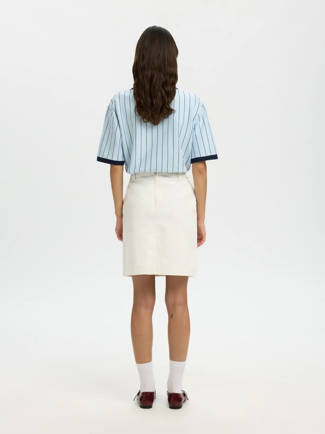 Hotel Amour Mw Midi Skirt Egret | Skjørt | Smuk