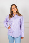 Hotel Amour Oversize Ls  Shirt Fresh Pink Blue And White