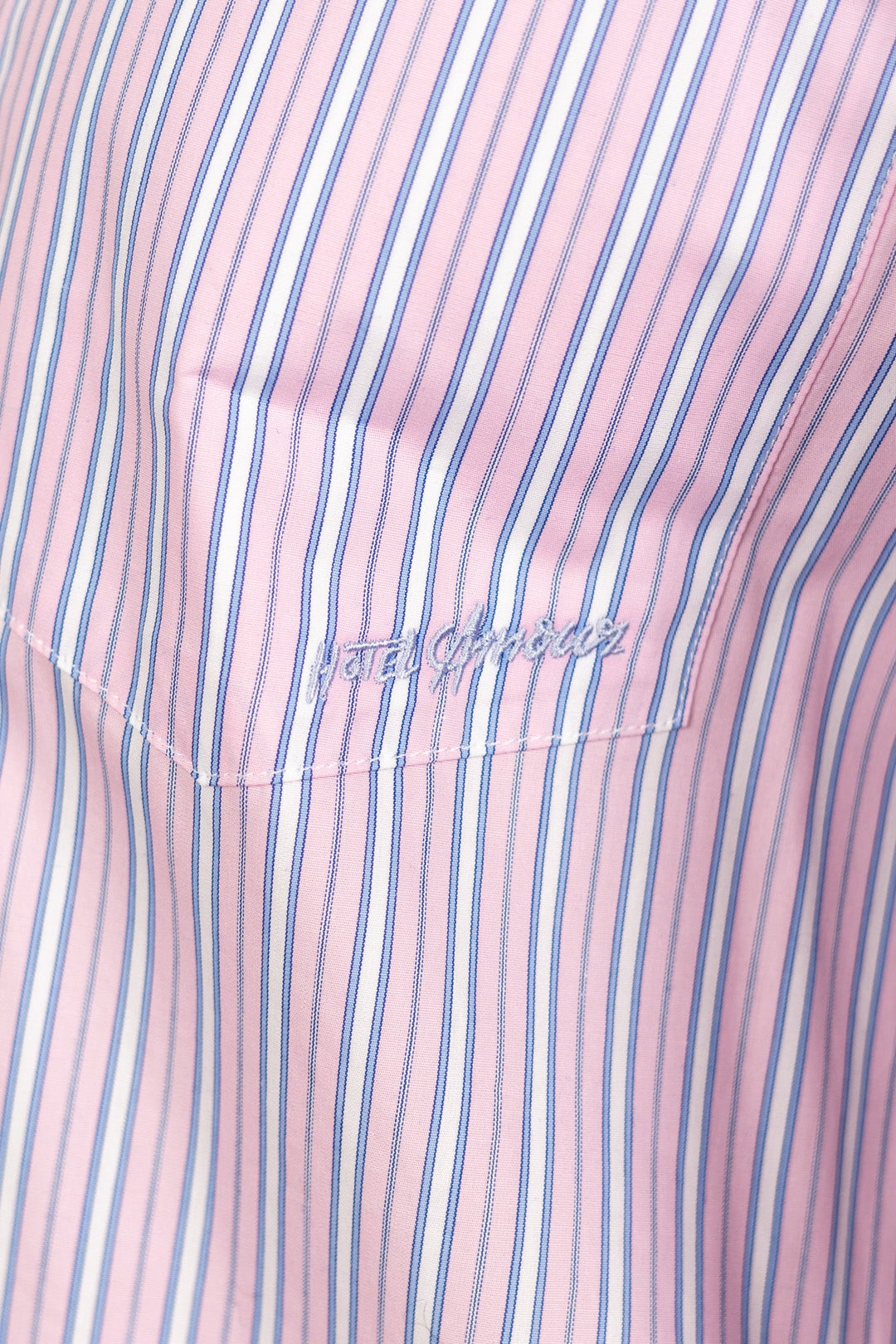 Hotel Amour Oversize Ls Shirt Fresh Pink Blue And White | Skjorter og bluser | Smuk