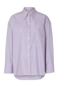 Hotel Amour Oversize Ls  Shirt Fresh Pink Blue And White