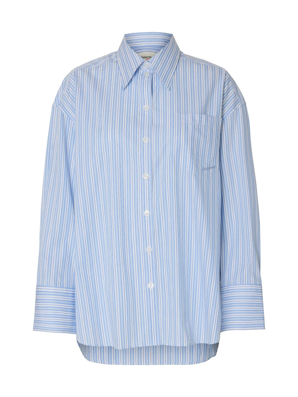 Hotel Amour Oversize Ls Shirt Light Blue Multi | Skjorter og bluser | Smuk