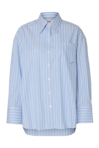 Hotel Amour Oversize Ls Shirt Light Blue Multi