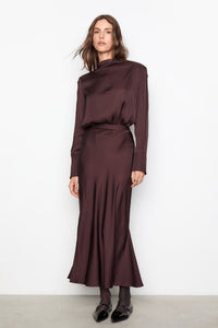 Hyro Skirt Dark Brown