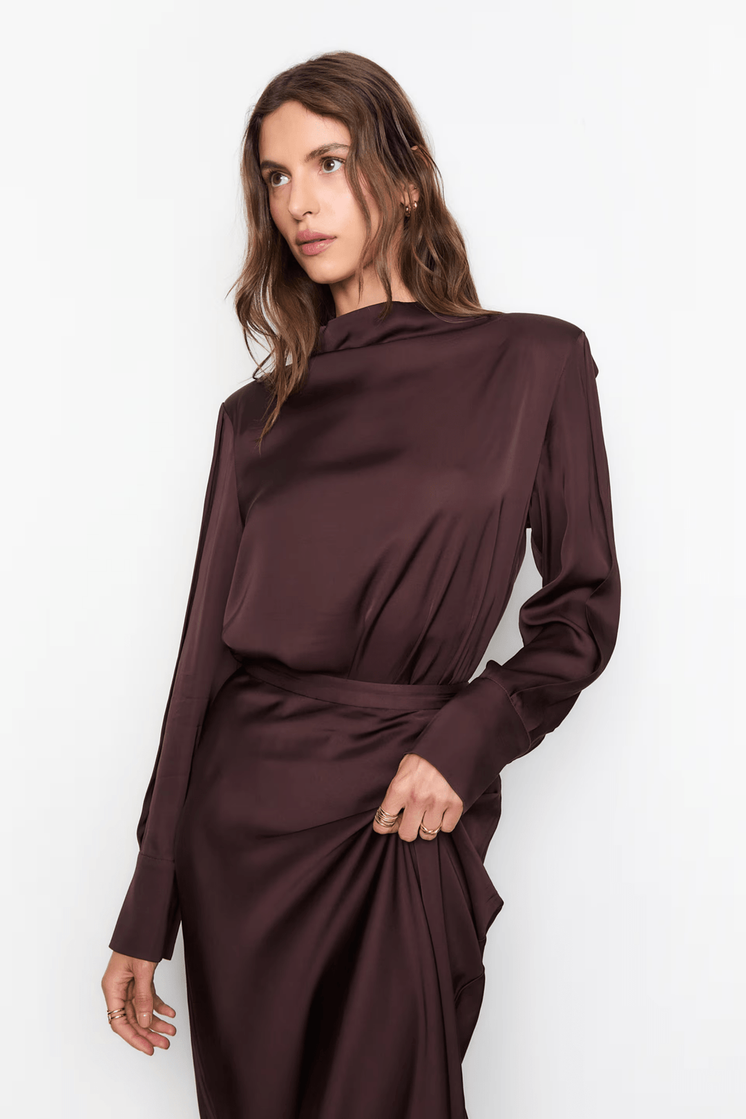 Hyro Skirt Dark Brown | Skjørt | Smuk - Dameklær på nett