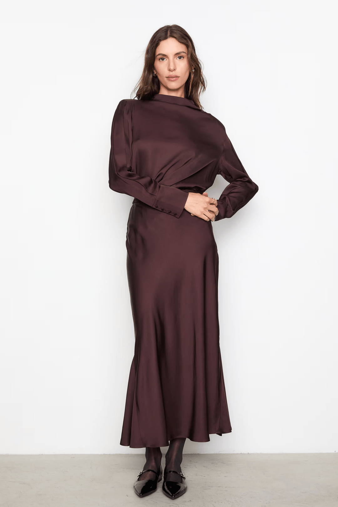 Hyro Skirt Dark Brown | Skjørt | Smuk - Dameklær på nett
