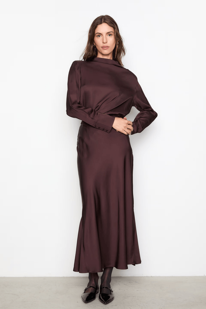 Hyro Skirt Dark Brown | Skjørt | Smuk - Dameklær på nett