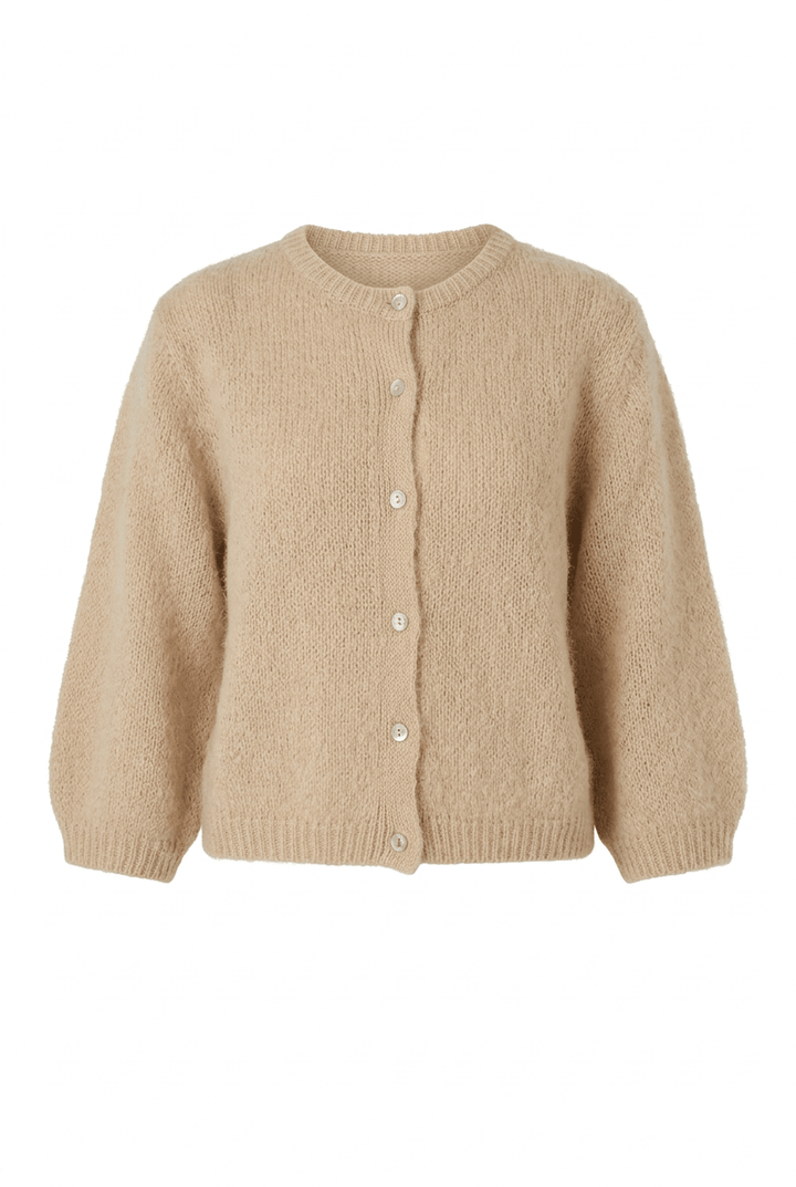 Ida 3/4 Cardigan Beige | Genser | Smuk