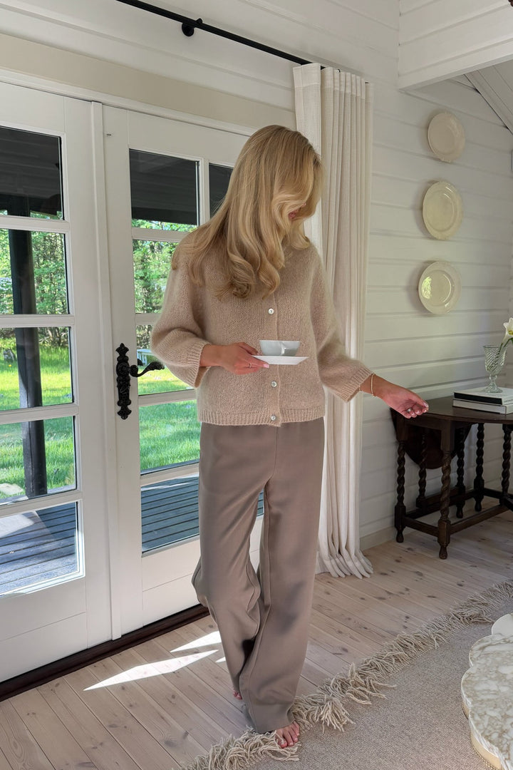 Ida 3/4 Cardigan Beige | Genser | Smuk
