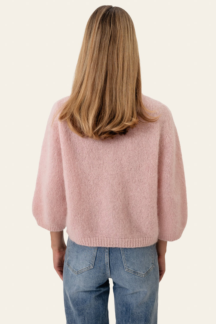 Ida 3/4 Cardigan Light Pink | Genser | Smuk