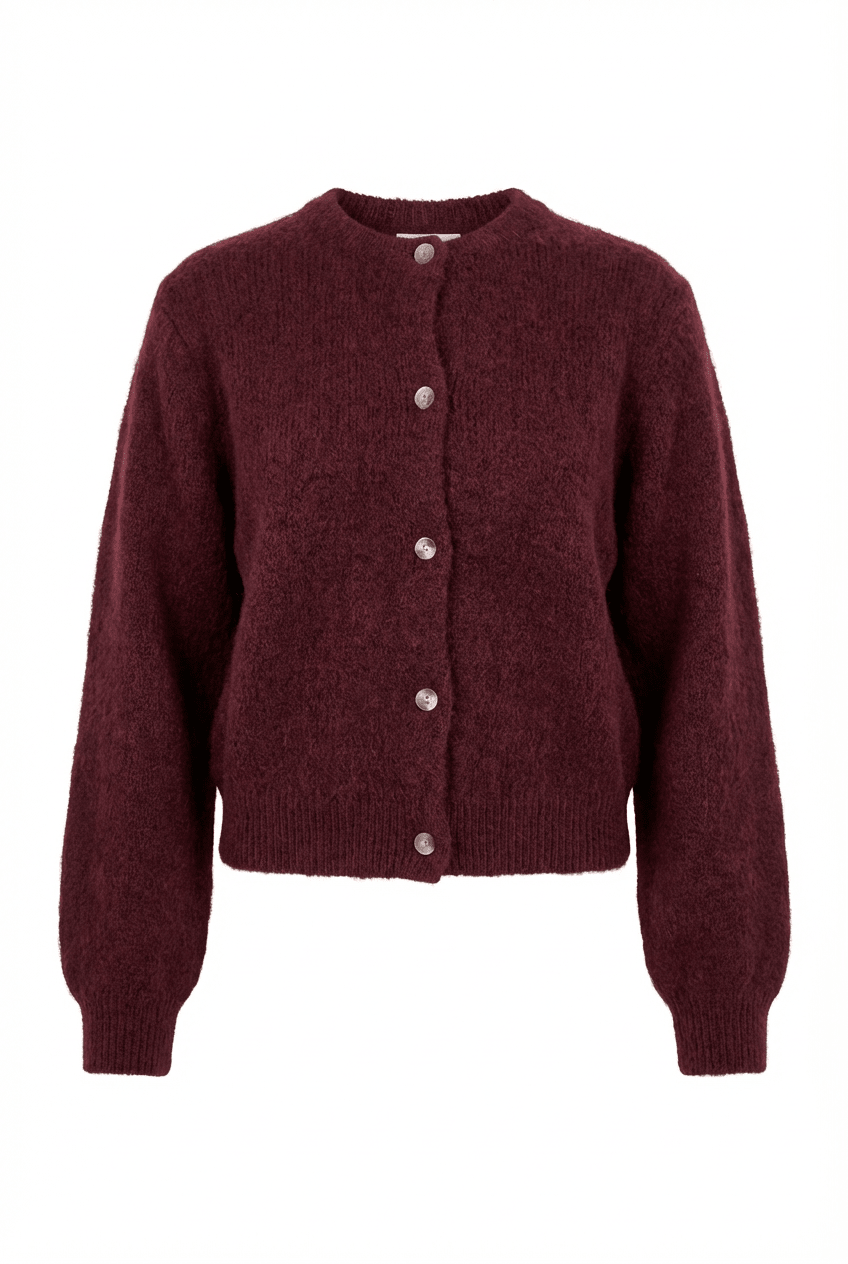 Ida Cardigan Bordeaux | Genser | Smuk