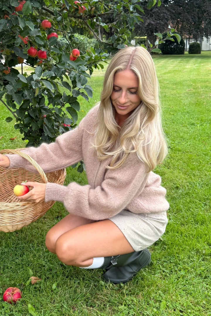 Ida Cardigan Dark Beige | Genser | Smuk - Dameklær på nett