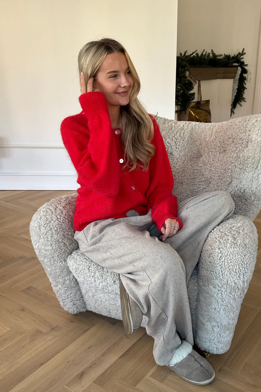 Ida Cardigan Red | Genser | Smuk