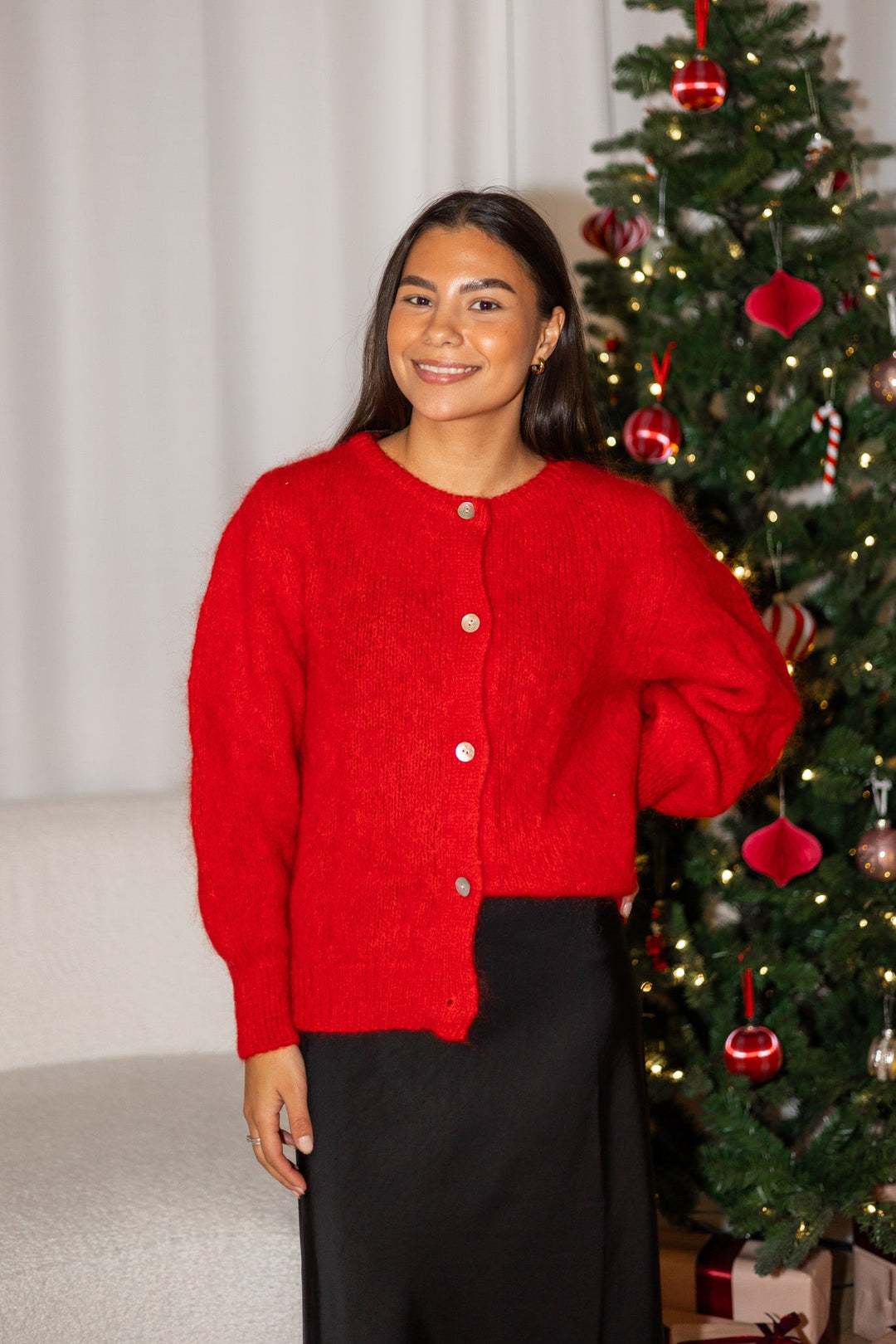 Ida Cardigan Red | Genser | Smuk