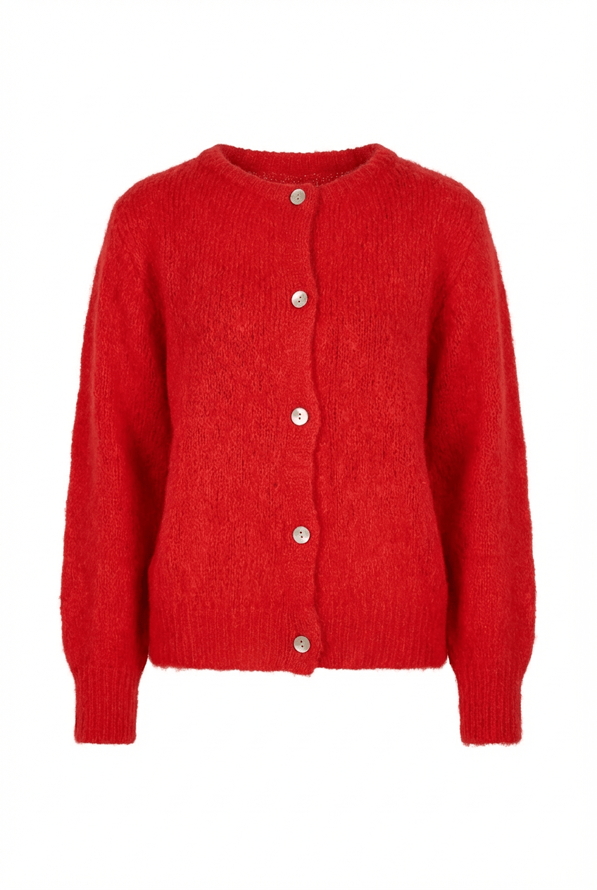 Ida Cardigan Red | Genser | Smuk