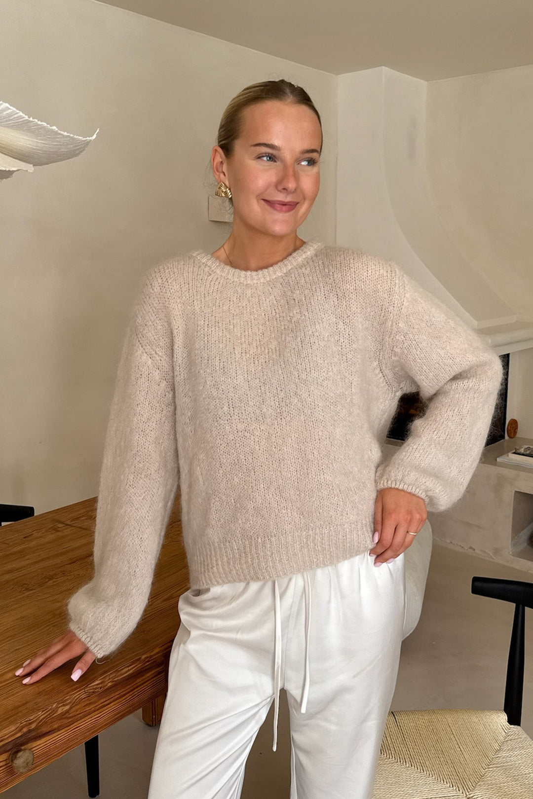 Ida Pullover Beige | Genser | Smuk - Dameklær på nett