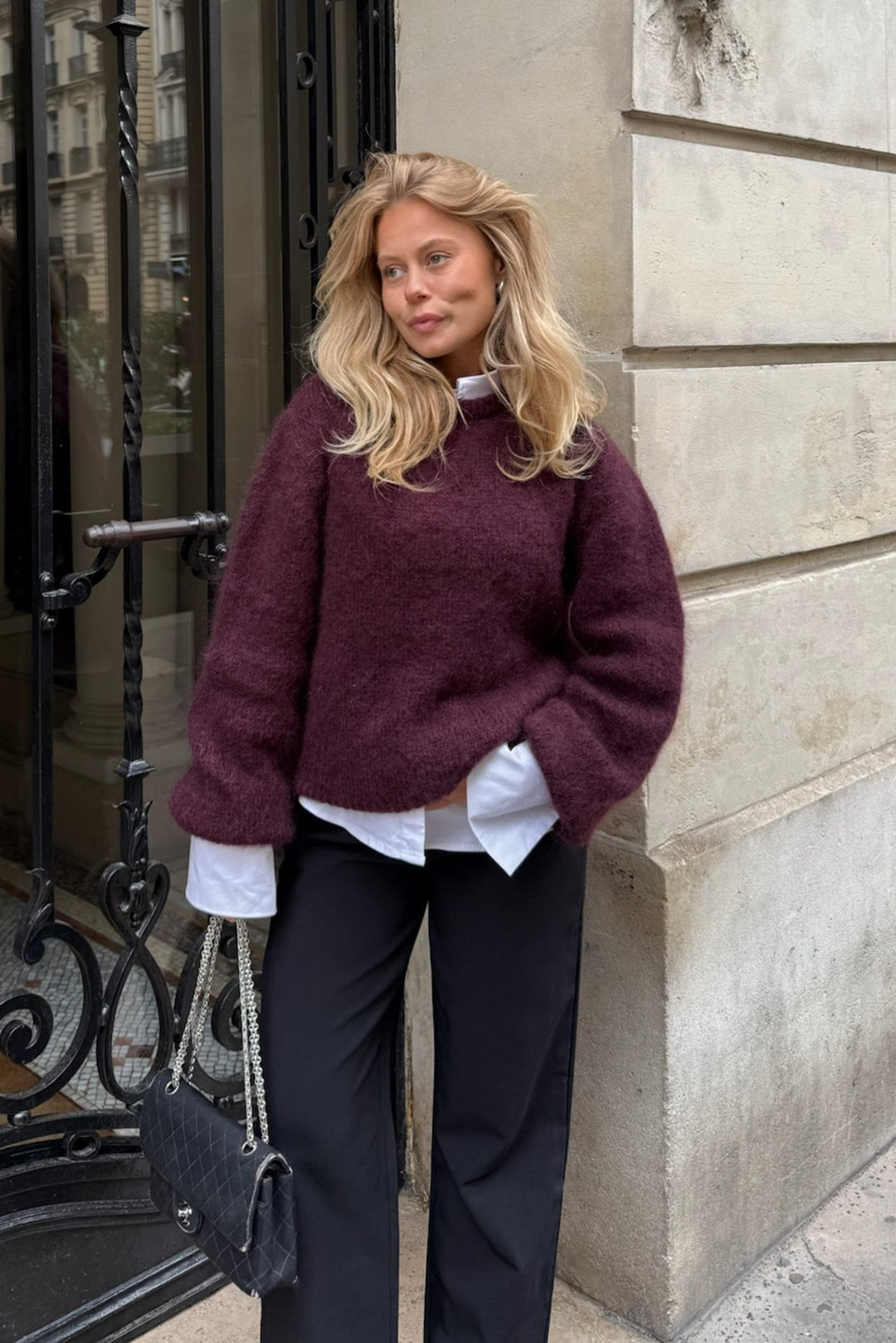 Ida Pullover Bordeaux | Genser | Smuk - Dameklær på nett