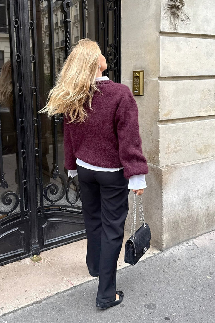 Ida Pullover Bordeaux | Genser | Smuk - Dameklær på nett