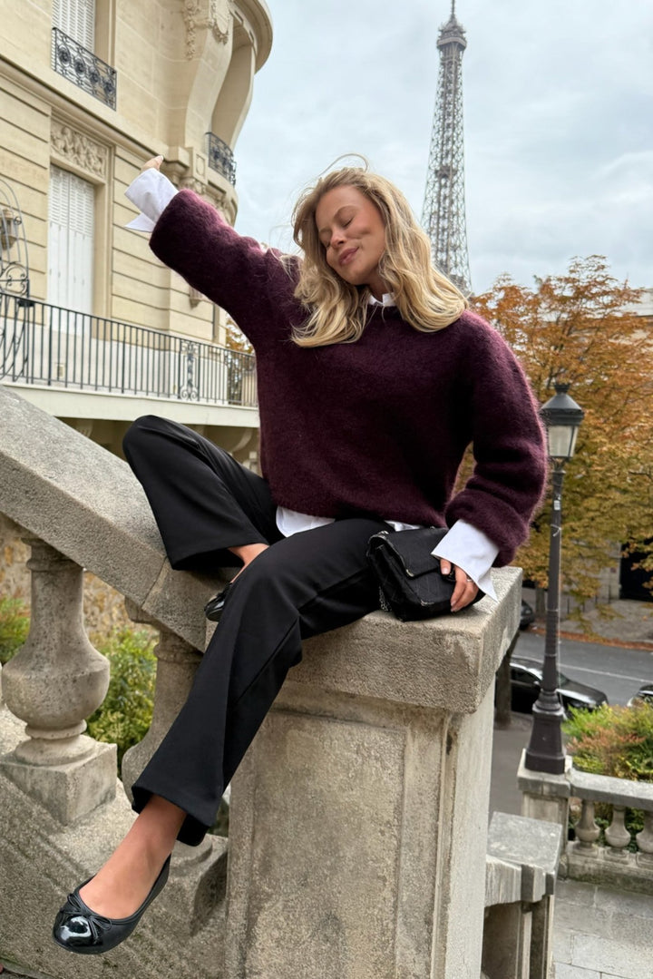Ida Pullover Bordeaux | Genser | Smuk - Dameklær på nett