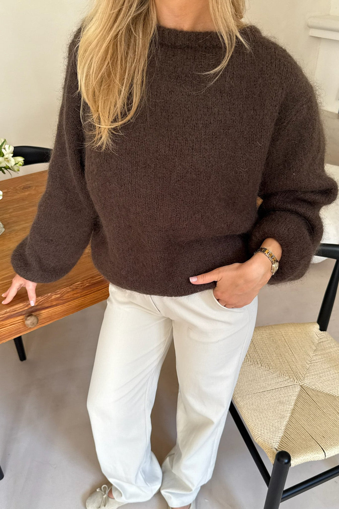 Ida Pullover Dark Brown | Genser | Smuk - Dameklær på nett