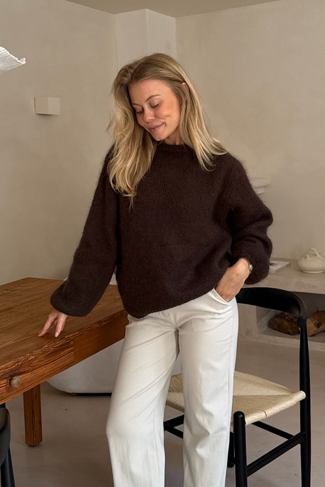 Ida Pullover Dark Brown | Genser | Smuk - Dameklær på nett