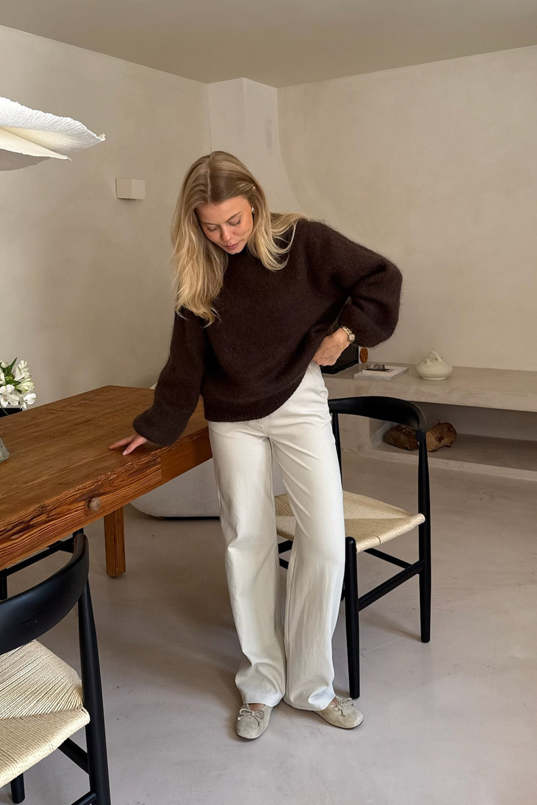 Ida Pullover Dark Brown | Genser | Smuk - Dameklær på nett
