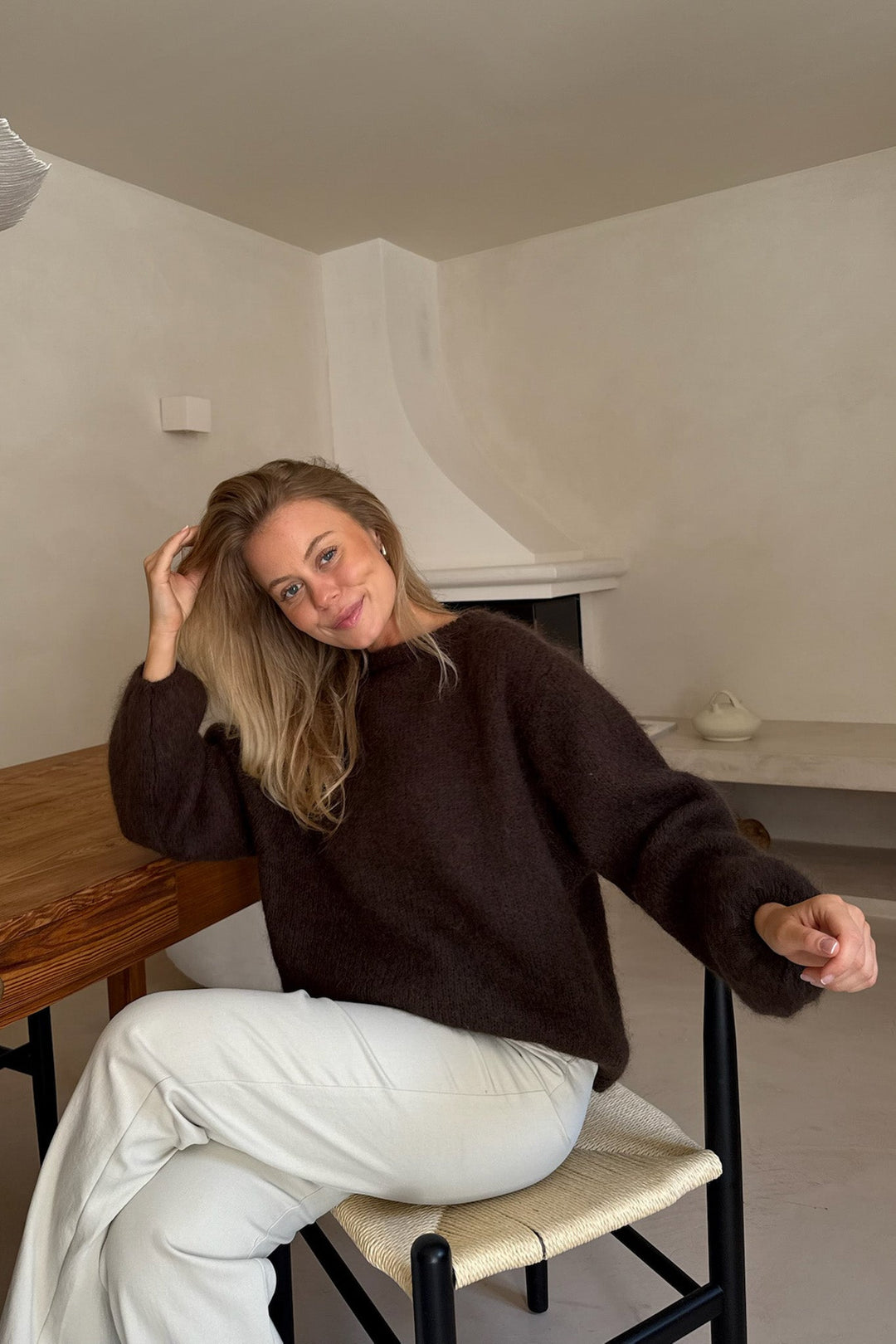 Ida Pullover Dark Brown | Genser | Smuk - Dameklær på nett
