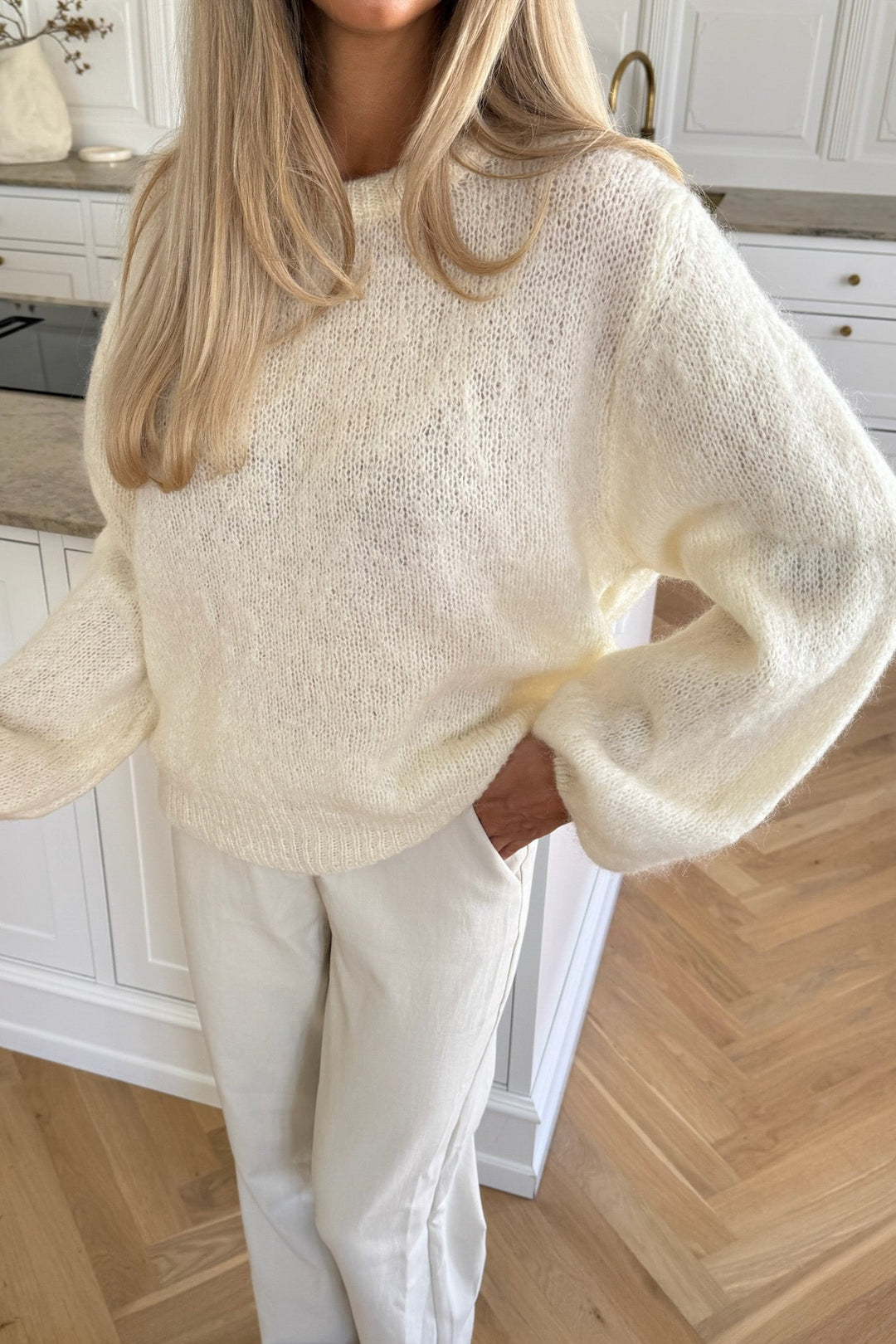 Ida Pullover White | Genser | Smuk - Dameklær på nett