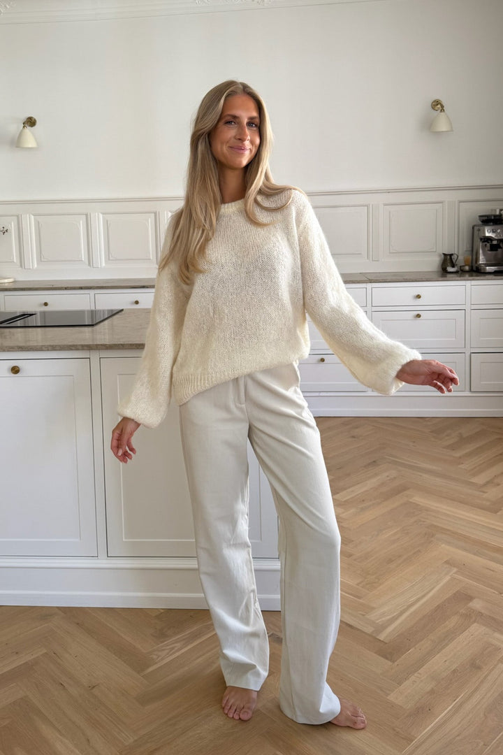 Ida Pullover White | Genser | Smuk - Dameklær på nett