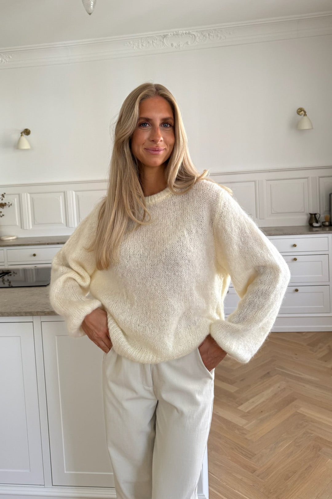 Ida Pullover White | Genser | Smuk - Dameklær på nett