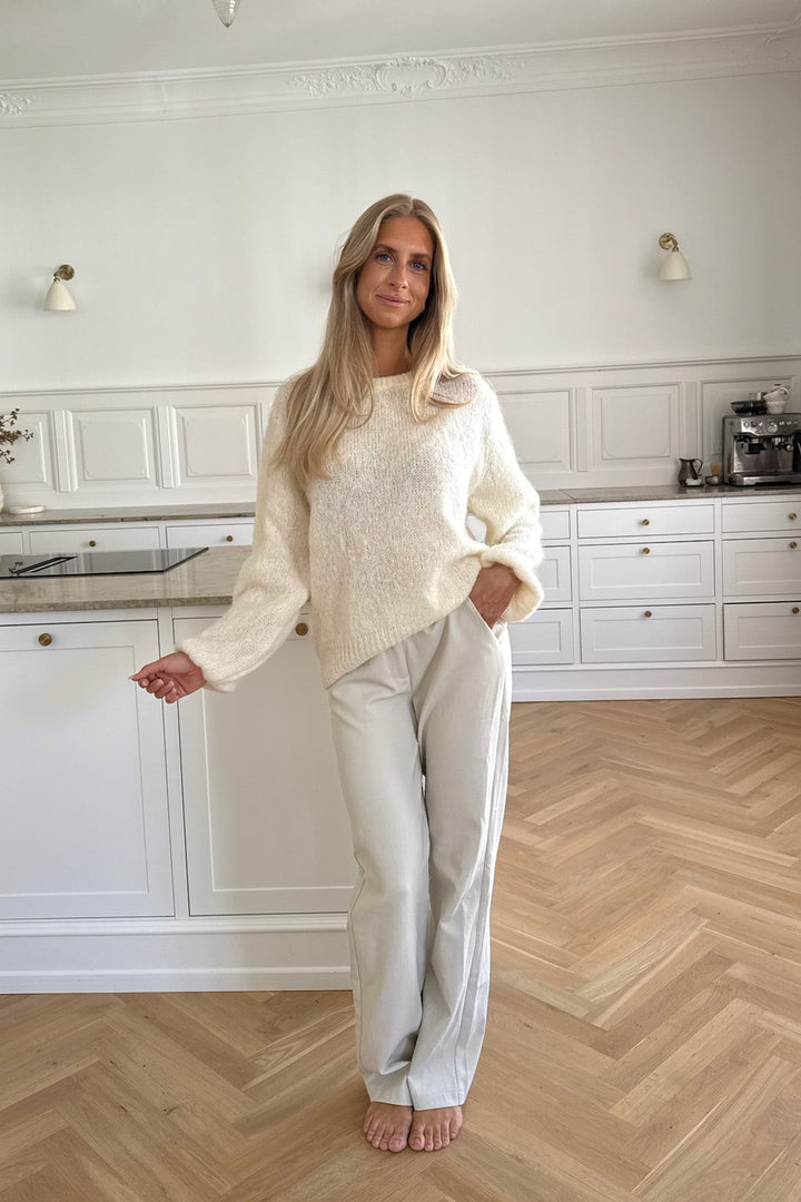Ida Pullover White | Genser | Smuk - Dameklær på nett