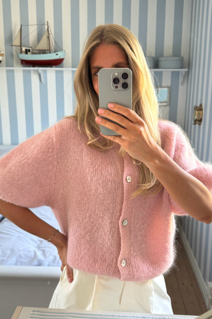 Ida Ss Cardigan Light Pink | Genser | Smuk - Dameklær på nett