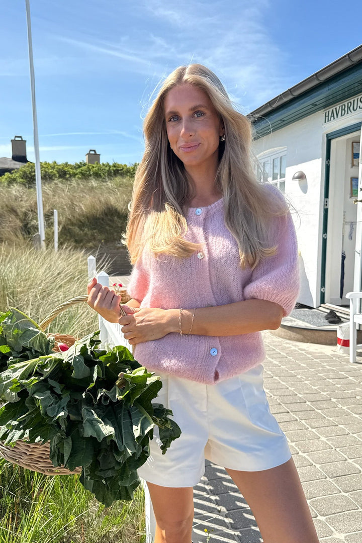 Ida Ss Cardigan Light Pink | Genser | Smuk - Dameklær på nett