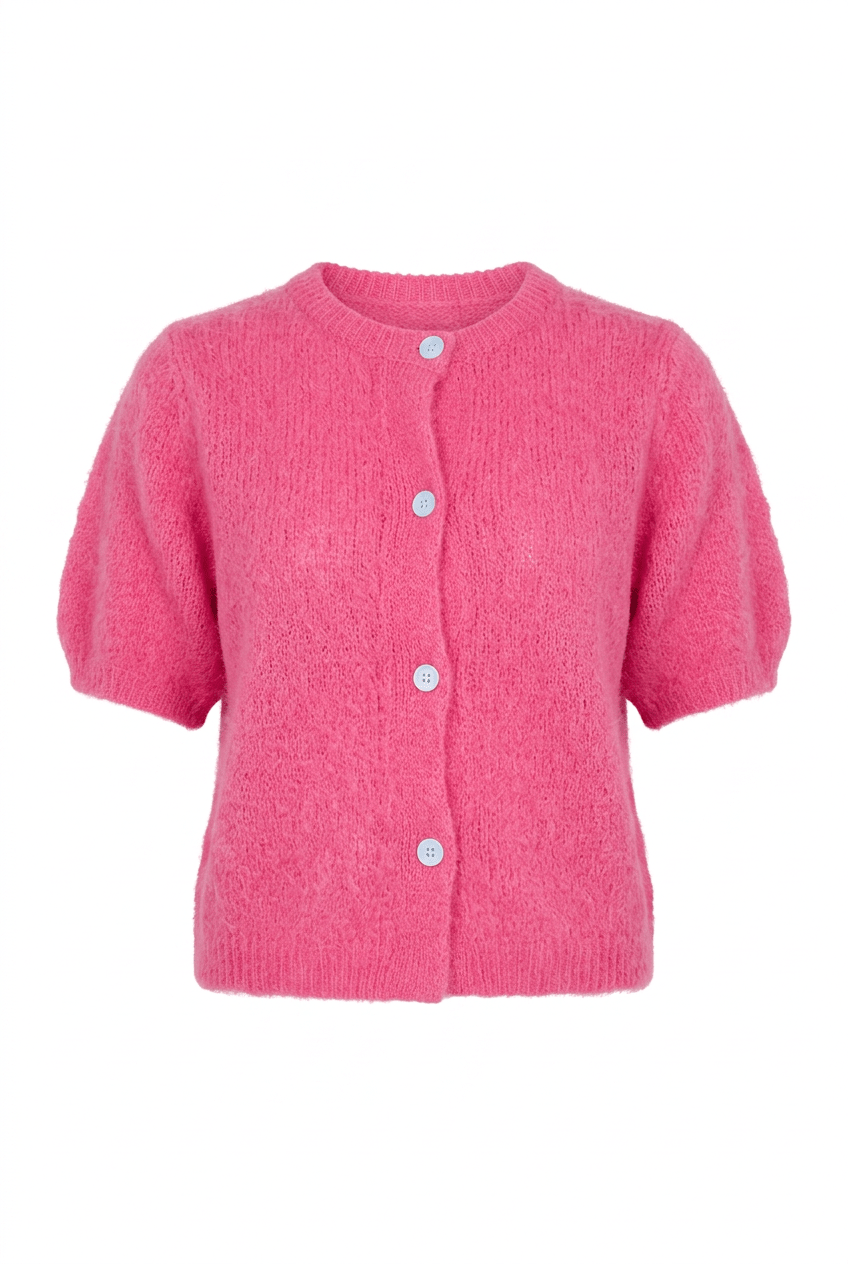 Ida Ss Cardigan Pink | Genser | Smuk