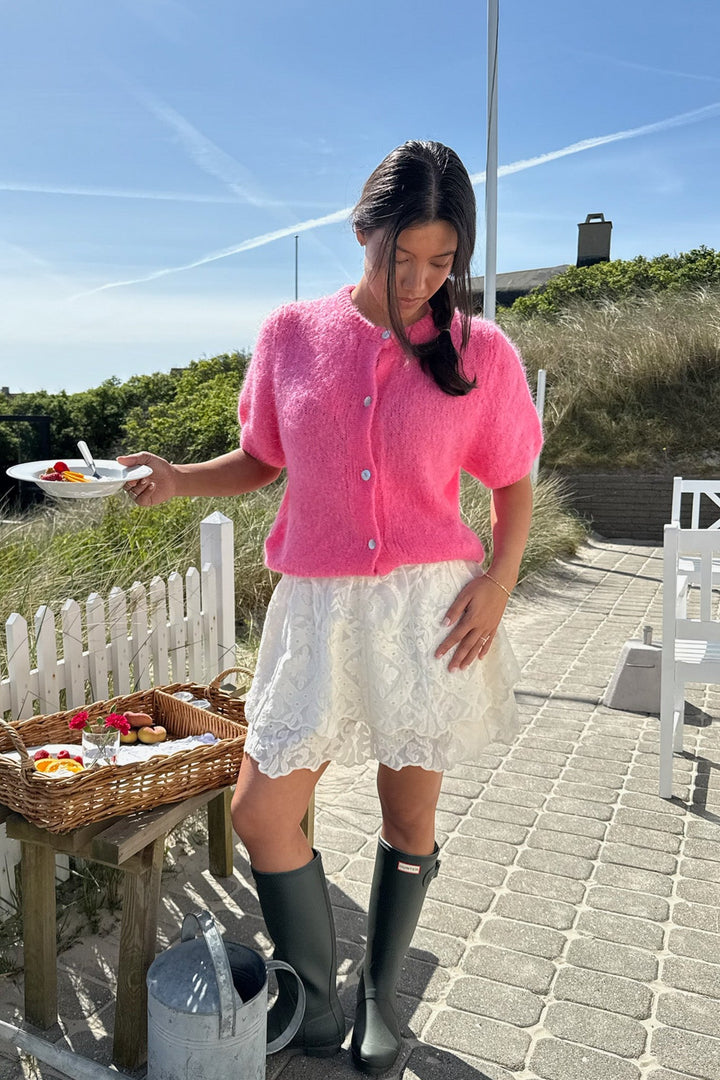 Ida Ss Cardigan Pink | Genser | Smuk - Dameklær på nett